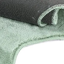 Wavy Runner Rug - Aranga Super Soft Fur (green)