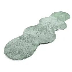 Wavy Runner Rug - Aranga Super Soft Fur (green)