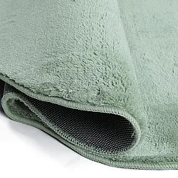Wavy Runner Rug - Aranga Super Soft Fur (green)