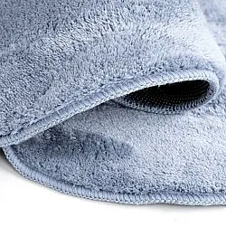 Wavy Runner Rug - Aranga Super Soft Fur (steel blue)