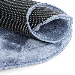 Wavy Runner Rug - Aranga Super Soft Fur (steel blue)