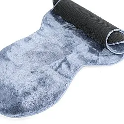 Wavy Runner Rug - Aranga Super Soft Fur (steel blue)