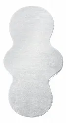 Wavy Runner Rug - Aranga Super Soft Fur (white)