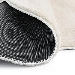 Wavy Round Rug - Aranga Super Soft Fur (beige)