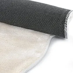 Wavy Round Rug - Aranga Super Soft Fur (beige)