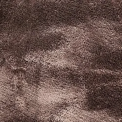 Wavy Round Rug - Aranga Super Soft Fur (dark brown)