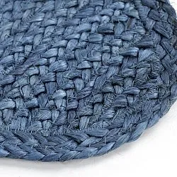 Wavy jute rug - San Francisco (blue)