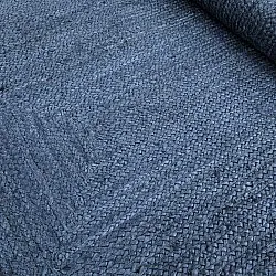Wavy jute rug - San Francisco (blue)