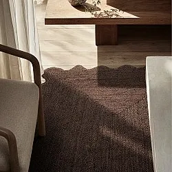 Wavy jute rug - San Francisco (brown)
