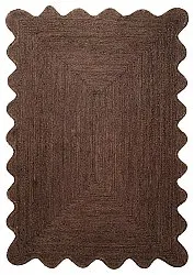 Wavy jute rug - San Francisco (brown)