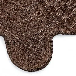Wavy jute rug - San Francisco (brown)