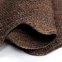 Wavy jute rug - San Francisco (brown)
