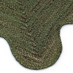 Wavy jute rug - San Francisco (army green)