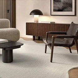 Wavy Wool Rug - Diu Hand Tufted Wool Premium (cream)