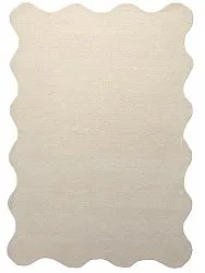 Wavy Wool Rug - Diu Hand Tufted Wool Premium (cream)