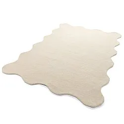Wavy Wool Rug - Diu Hand Tufted Wool Premium (cream)