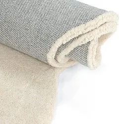 Wavy Wool Rug - Diu Hand Tufted Wool Premium (cream)