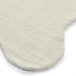 Wavy Wool Rug - Diu Hand Tufted Wool Premium (white)