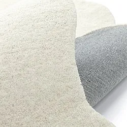 Wavy Wool Rug - Diu Hand Tufted Wool Premium (white)