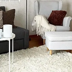 Wool rug - Aliste Wool Shaggy (snow white)