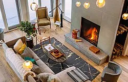 Wilton rug - Vieste (anthracite/gold)