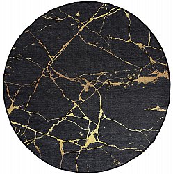 Round rug - Vieste (anthracite/gold)