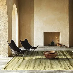 Viscose rug - Jodhpur Special Luxury Edition (green)