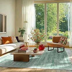 Viscose rug - Jodhpur Special Luxury Edition (turquoise)