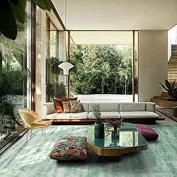 Viscose rug - Jodhpur Special Luxury Edition (turquoise)