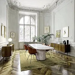 Viscose rug - Jodhpur Special Luxury Edition (olive green)
