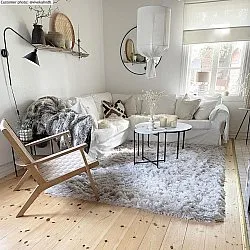 Shaggy rugs - Janjira (silver)