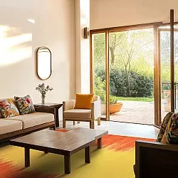 Wilton rug - Cara (orange/yellow)
