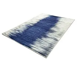 Wilton rug - Cara (white/dark blue)