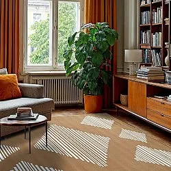 Wilton rug - Carmen (brown/white)