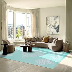 Wilton rug - Carmen (light blue/white)