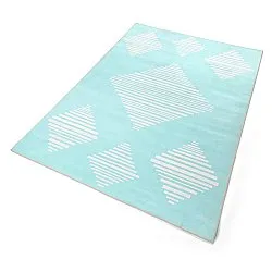 Wilton rug - Carmen (light blue/white)