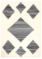 Wilton rug - Carmen (cream/black)