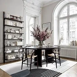 Wilton rug - Delft (white/grey/black)