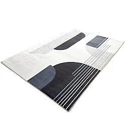 Wilton rug - Delft (white/grey/black)