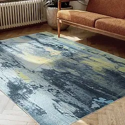 Wilton rug - Dolmio (black/yellow)