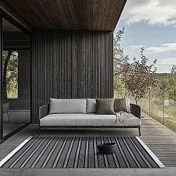 Indoor/Outdoor rug - Geiranger (black)
