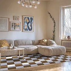 Wilton rug - Gobi (brown/white)