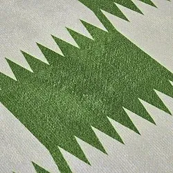 Wilton rug - Gobi (green/white)