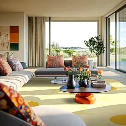 Wilton rug - Honfleur (yellow/multi)