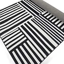 Wilton rug - Joma (black/white)