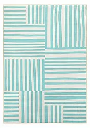 Wilton rug - Joma (turquoise/white)