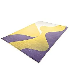 Wilton rug - Leiden (yellow/purple)
