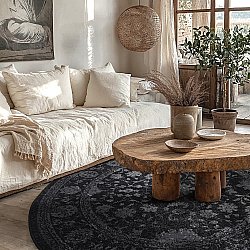 Round rug - Peking Majestic (black)
