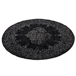 Round rug - Peking (black)