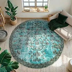 Round rug - Rosalie (blue)
